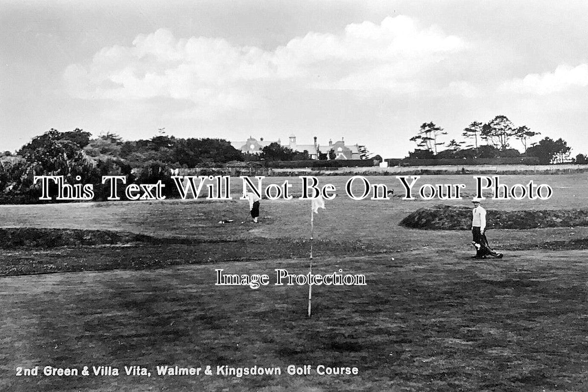 KE 5864 - 2nd Green & Villa Vita, Walmer & Kingsdown Golf Course, Kent