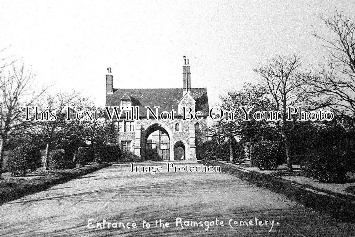 KE 5866 - Entrance To The Ramsgate Cemetery, Kent