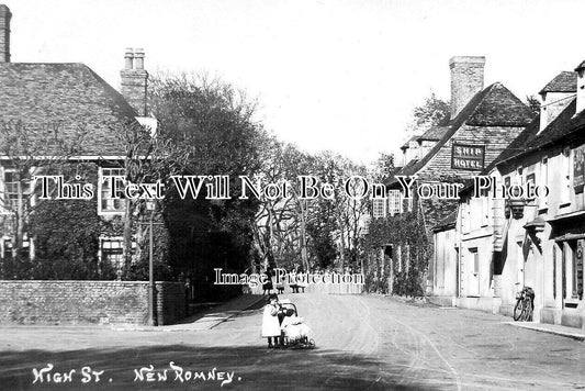 KE 5894 - High Street, New Romney, Kent c1916