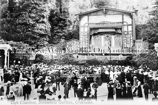 KE 6019 - Cafe Chantant, Rosherville Gardens, Gravesend, Kent c1905