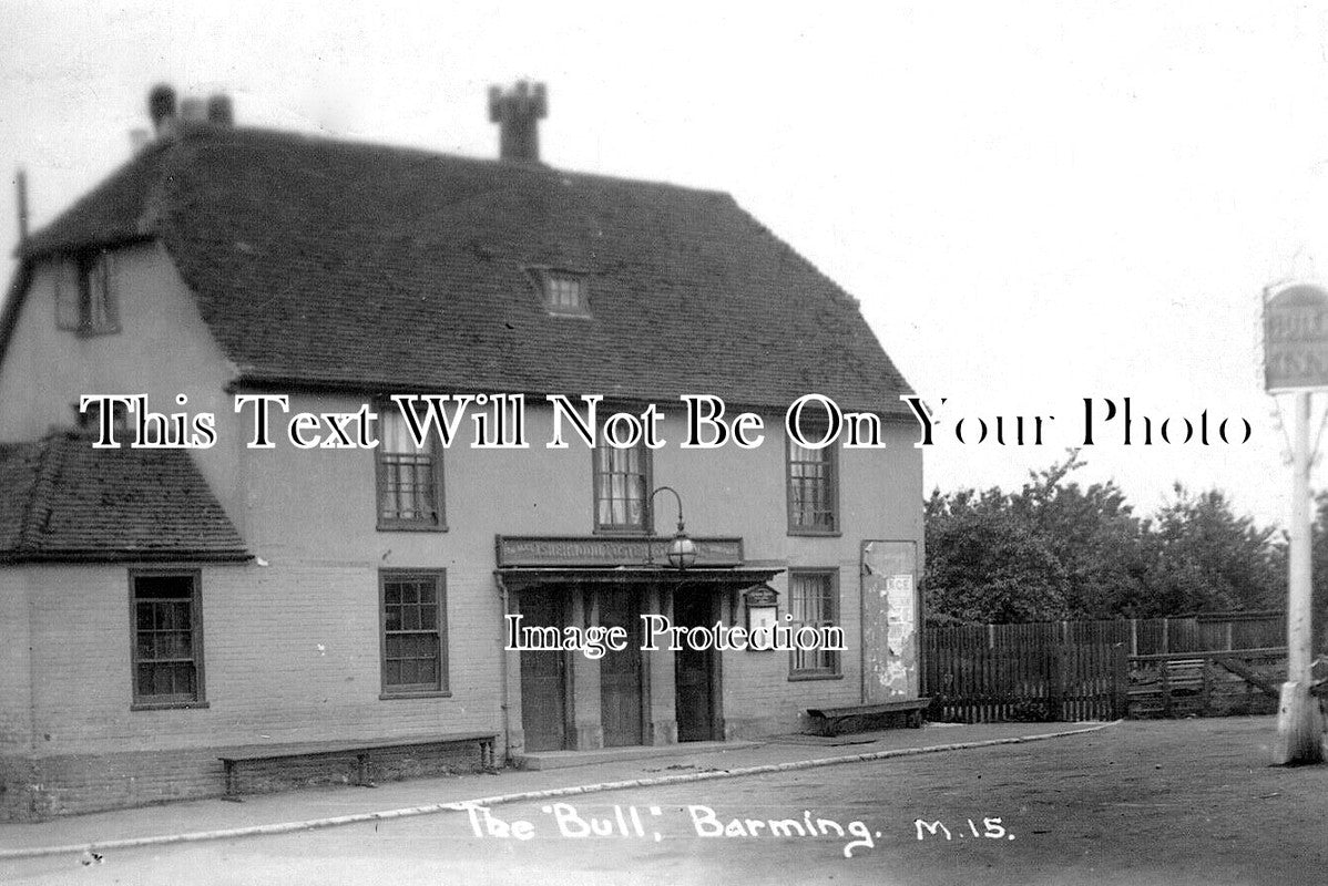 KE 6043 - The Bull Inn Pub, Barming, Kent c1915