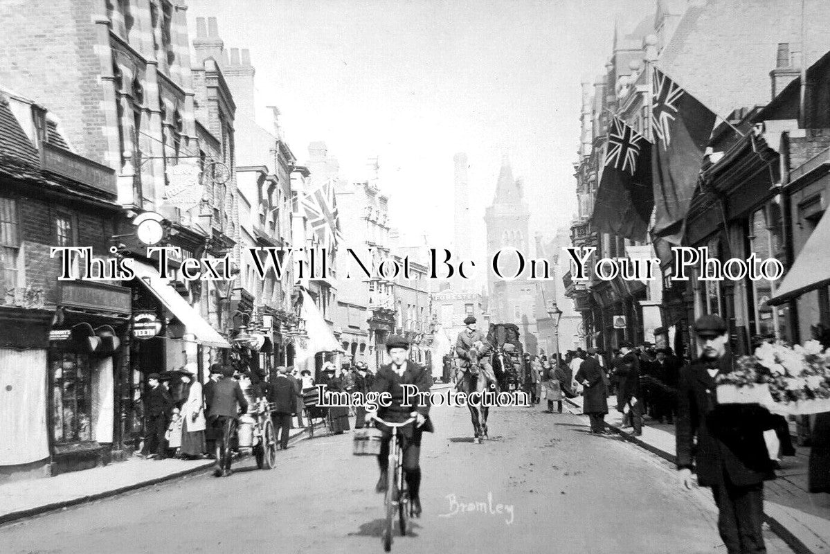 KE 6052 - High Street, Bromley, Kent c1913