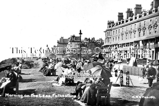 KE 6107 - Morning On The Leas, Folkestone, Kent c1911