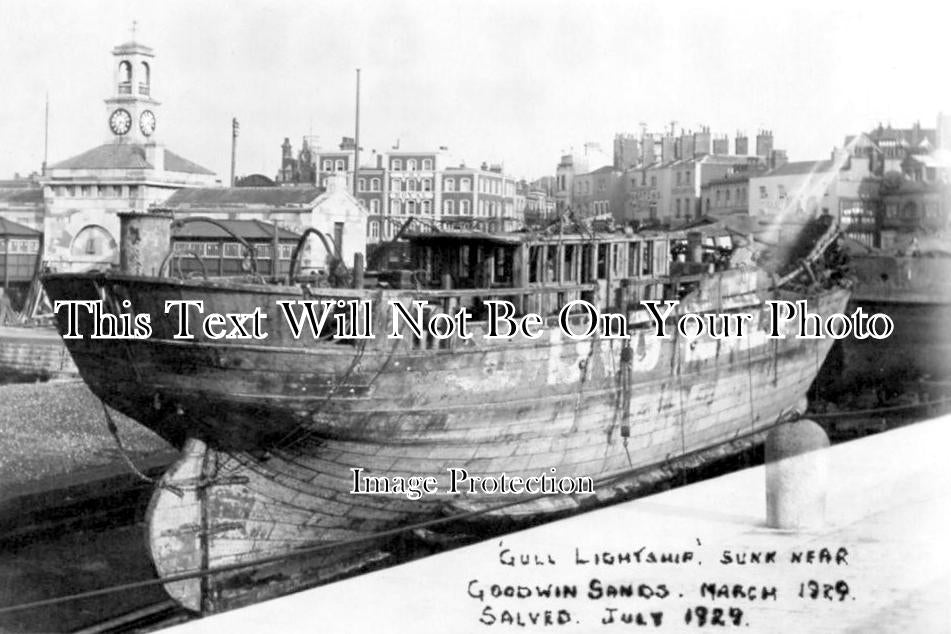 KE 617 - Salvaged Gull Lightship, Ramsgate Harbour, Kent 1929