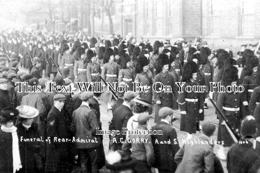 KE 619 - Funeral Of Rear Admiral A.C Corry, Chatham, Kent 1907
