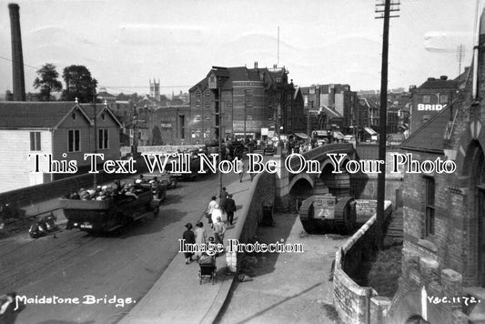 KE 631 - Maidstone Bridge & WW1 Tank, Kent