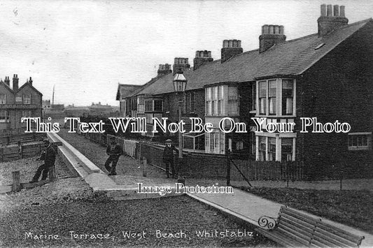 KE 644 - Marine Terrace, West Beach, Whitstable, Kent c1915