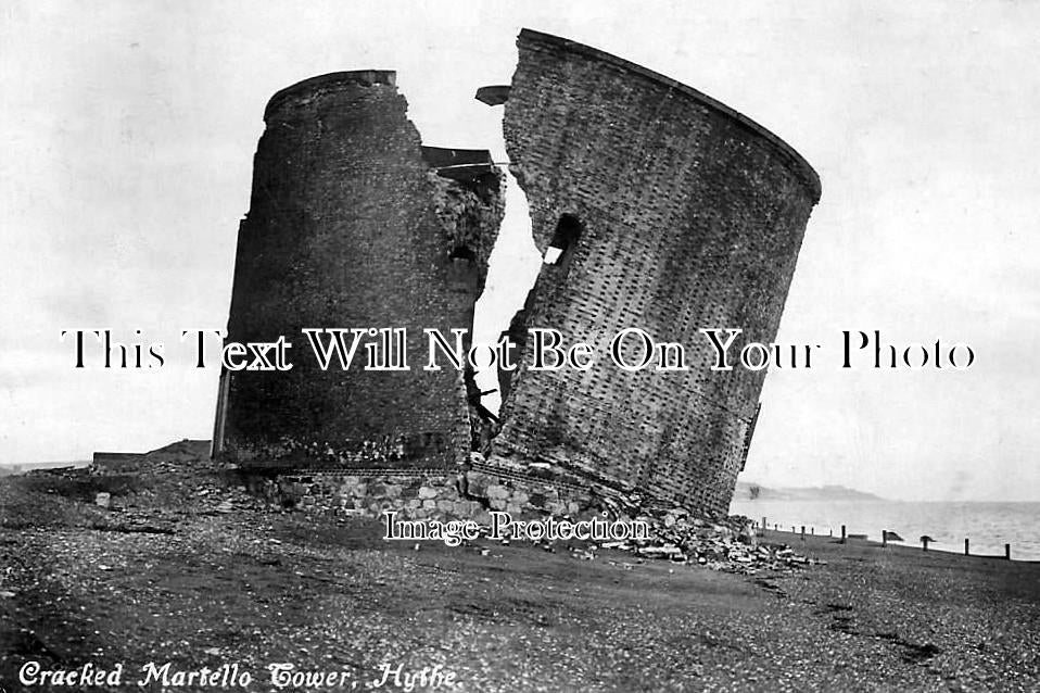 KE 665 - Cracked Martello Tower, Hythe, Kent c1914