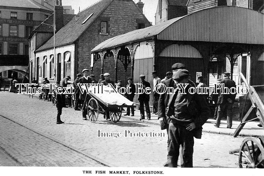 KE 76 - Fish Market, Folkestone, Kent c1920