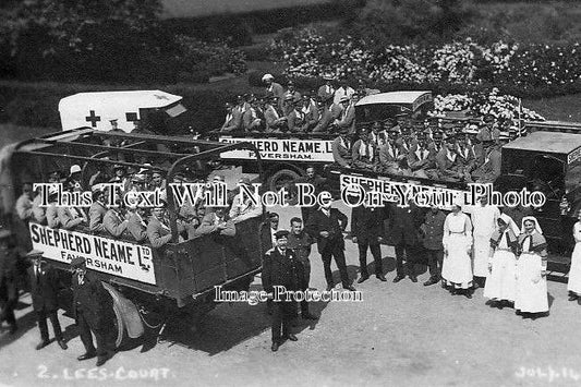 KE 813 - Lees Court, Shepherd Neame Brewery Outing For WW1 Wounded Troops, Kent 1917