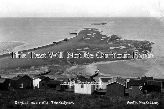 KE 876 - Beach Huts & The Street, Tankerton, Whitstable, Kent