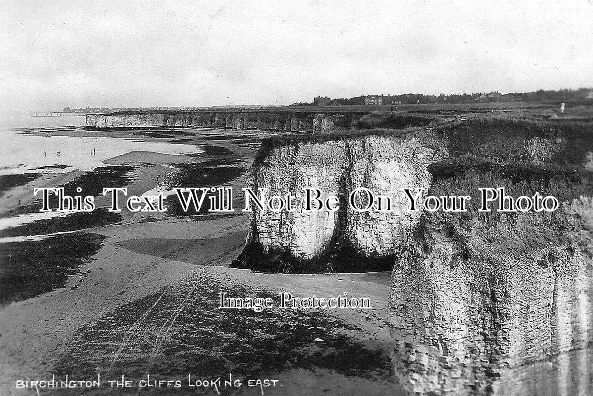 KE 898 - The Cliffs Looking East, Birchington On Sea, Kent c1924