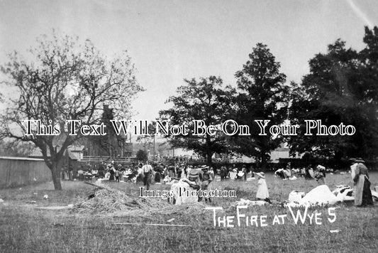 KE 938 - The Fire At Wye Farm, Kent 1904