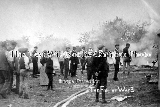 KE 956 - The Fire At Wye Farm, Kent 1904