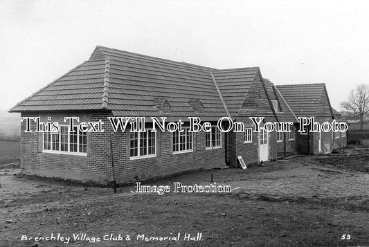 KE 993 - Brenchley Village Club & Memorial Hall, Kent c1923