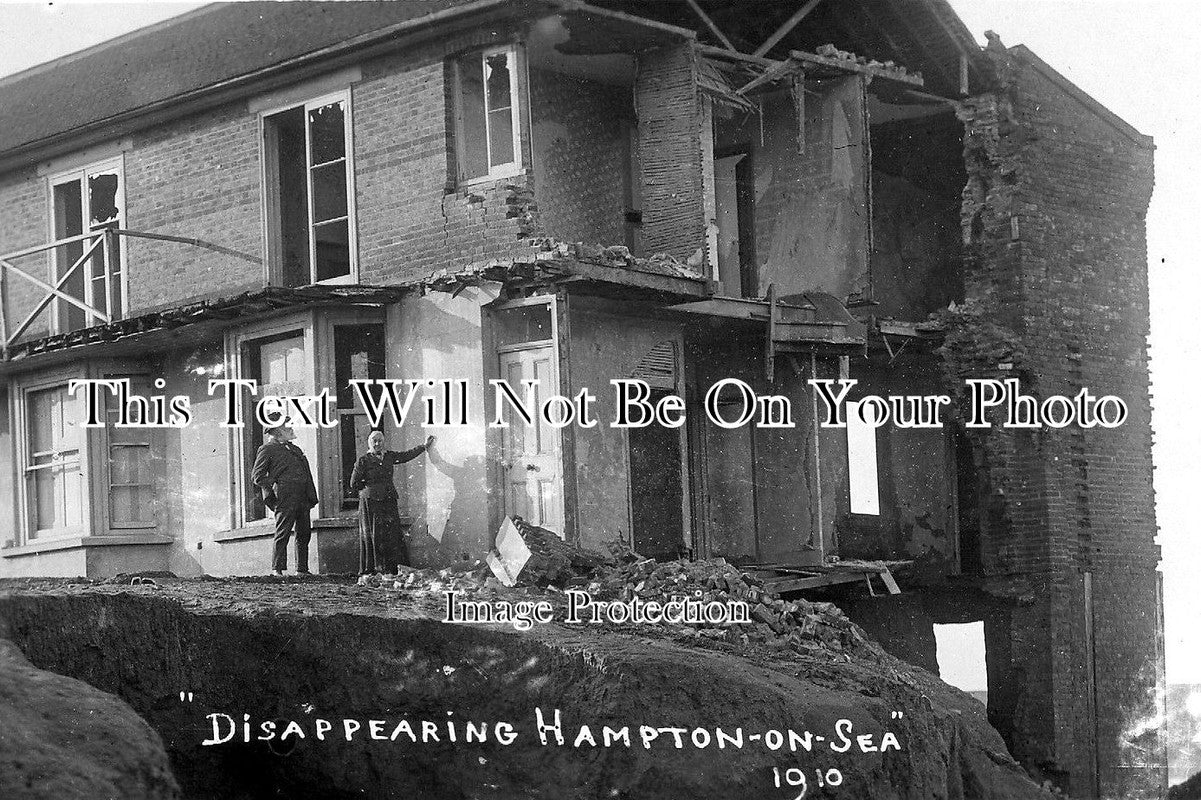 KE 994 - Disappearing Hampton On Sea, Kent 1910