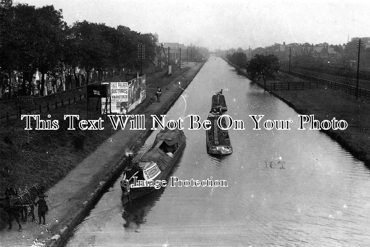 LA 1003 - Canal At Sale, Manchester, Lancashire c1927