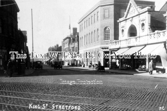 LA 1006 - King Street, Stretford, Manchester, Lancashire c1930