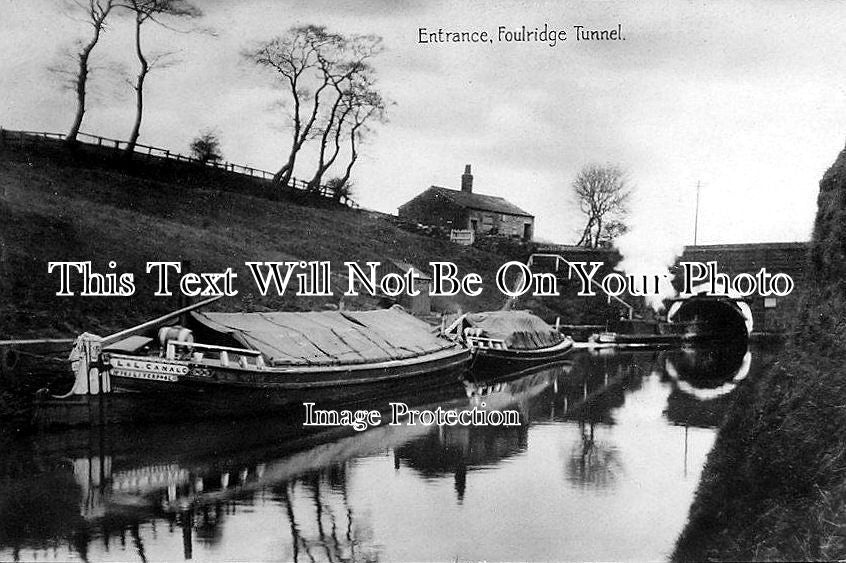 LA 1009 - Entrance To Foulridge Tunnel, Leeds Liverpool Canal, Lancashire c1914