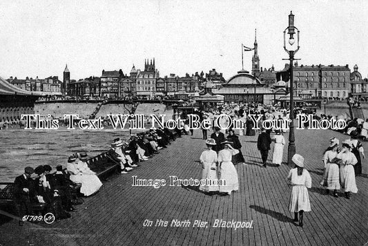 LA 102 - On The North Pier, Blackpool, Lancashire c1911