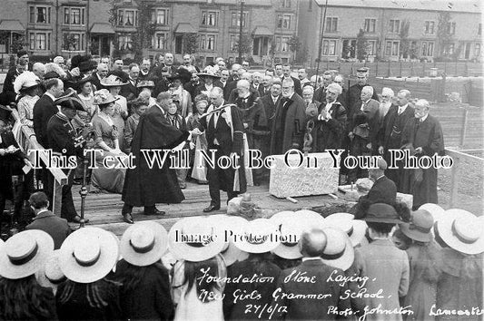 LA 1041 - Girls Grammar School Foundation Stone Laying, Lancaster, Lancashire