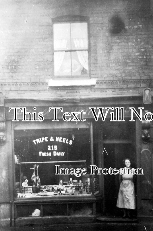 LA 1054 - Tripe & Heels, Hyde Road West, Gorton, Manchester, Lancashire c1905