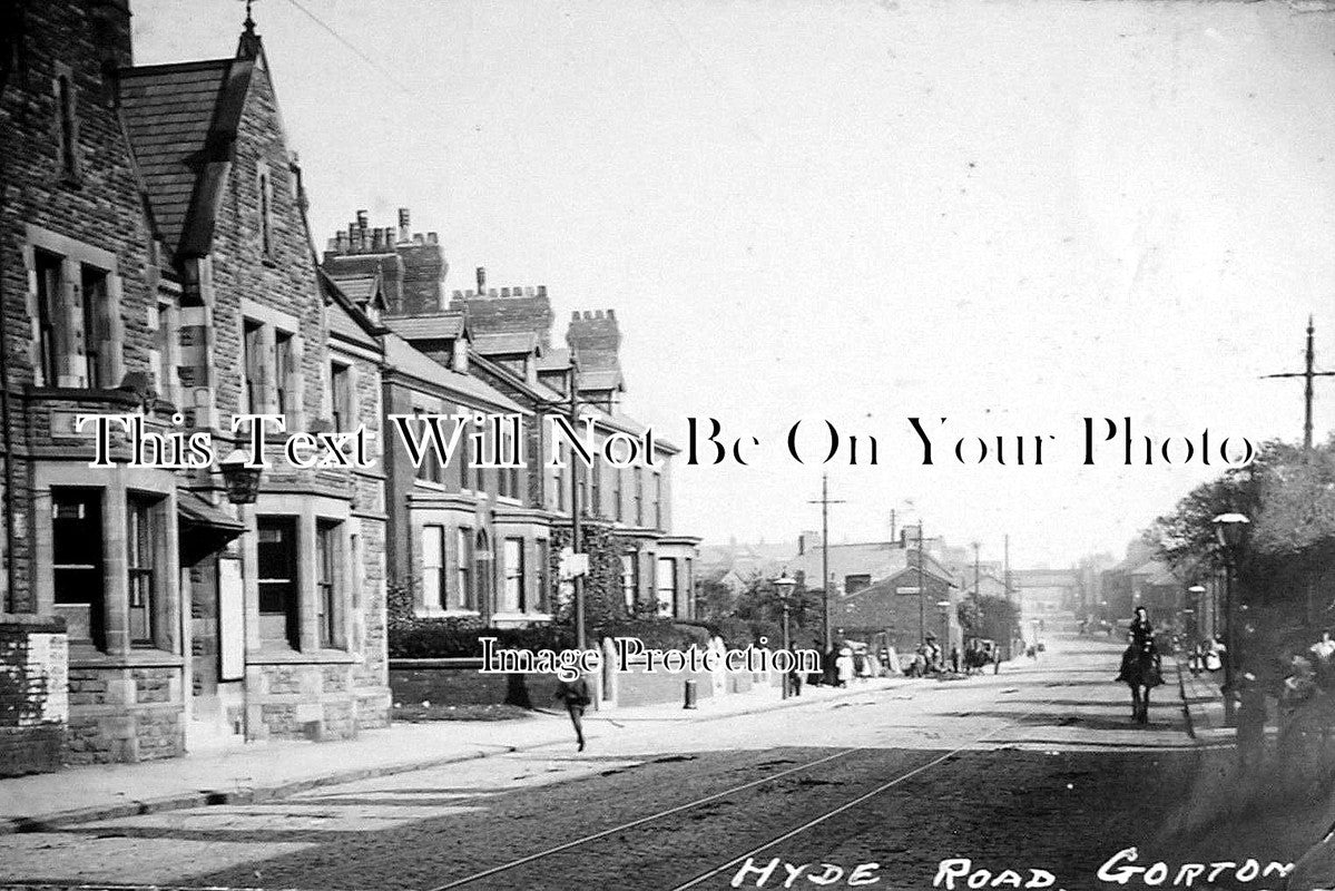 LA 1068 - The Police Station, Hyde Road, Gorton, Manchester, Lancashire c1908