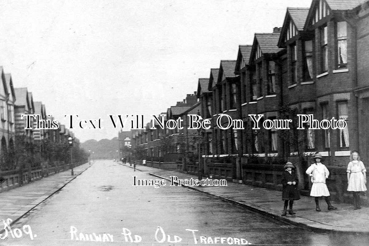 LA 1074 - Railway Road, Old Trafford, Manchester, Lancashire c1912