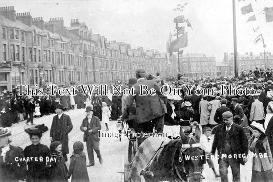 LA 1076 - Morcambe Charter Day, West End, Morcambe, Lancashire c1904