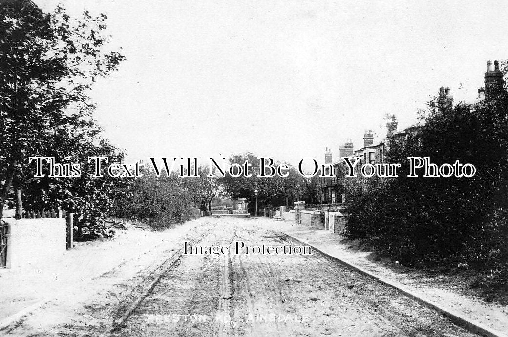 LA 1087 - Preston Road (Now Fairfield Road) Ainsdale, Southport, Lancashire c1914