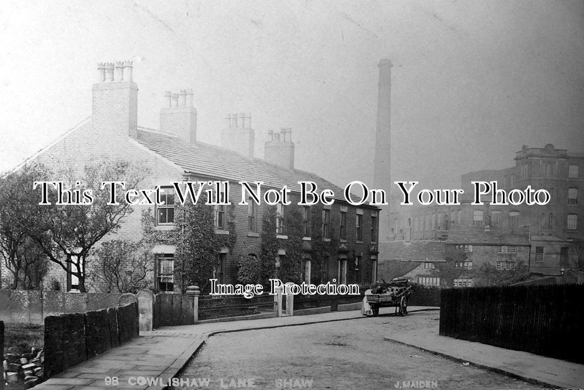 LA 1098 - Cowlishaw Lane, Shaw, Lancashire c1905