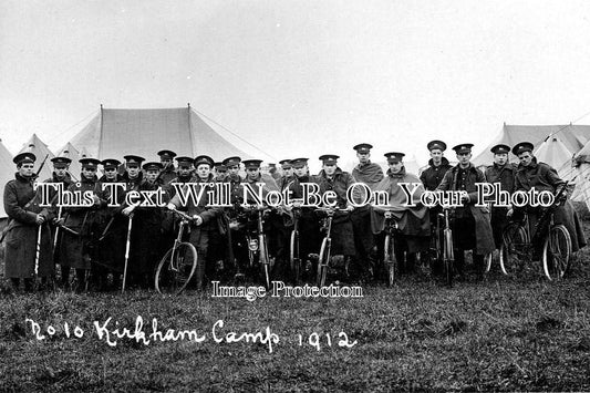 LA 110 - Kirkham Military Camp, Lancashire 1912