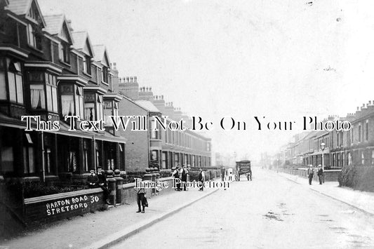 LA 1133 - Barton Road, Stretford, Manchester, Lancashire c1918