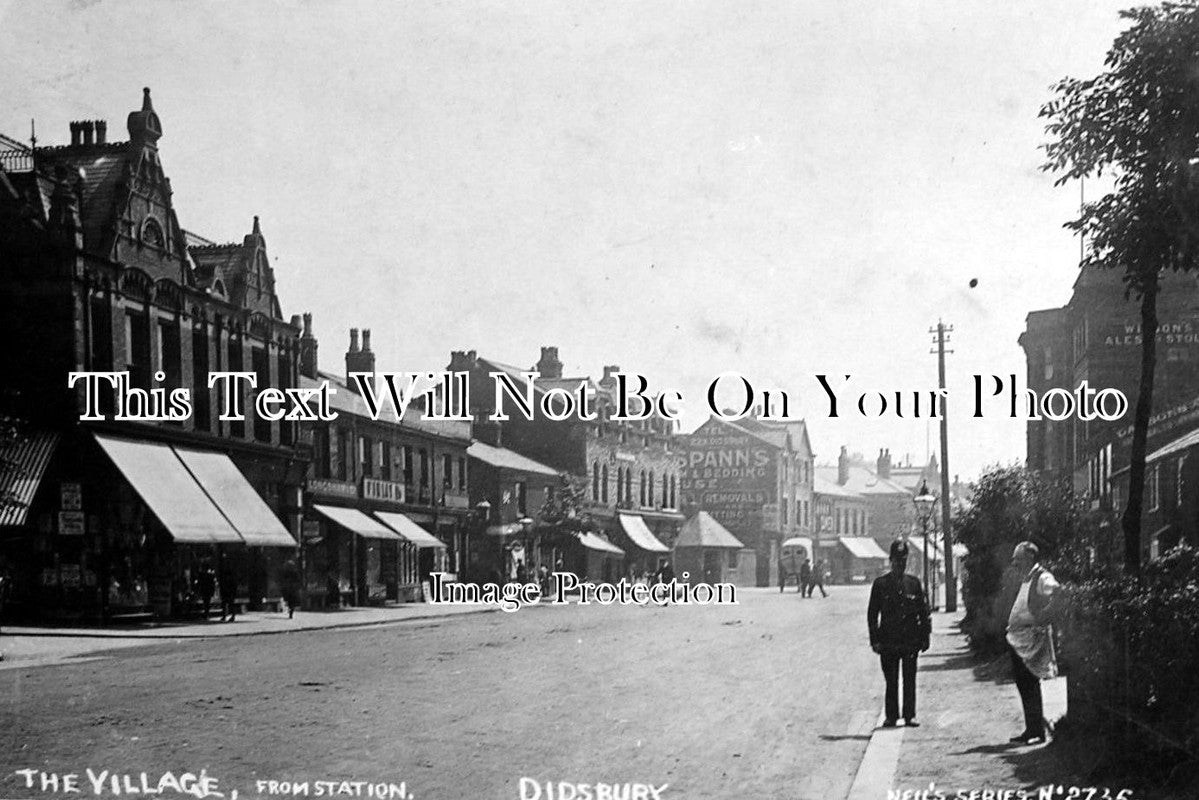 LA 1158 - Didsbury From The Station, Manchester, Lancashire c1918