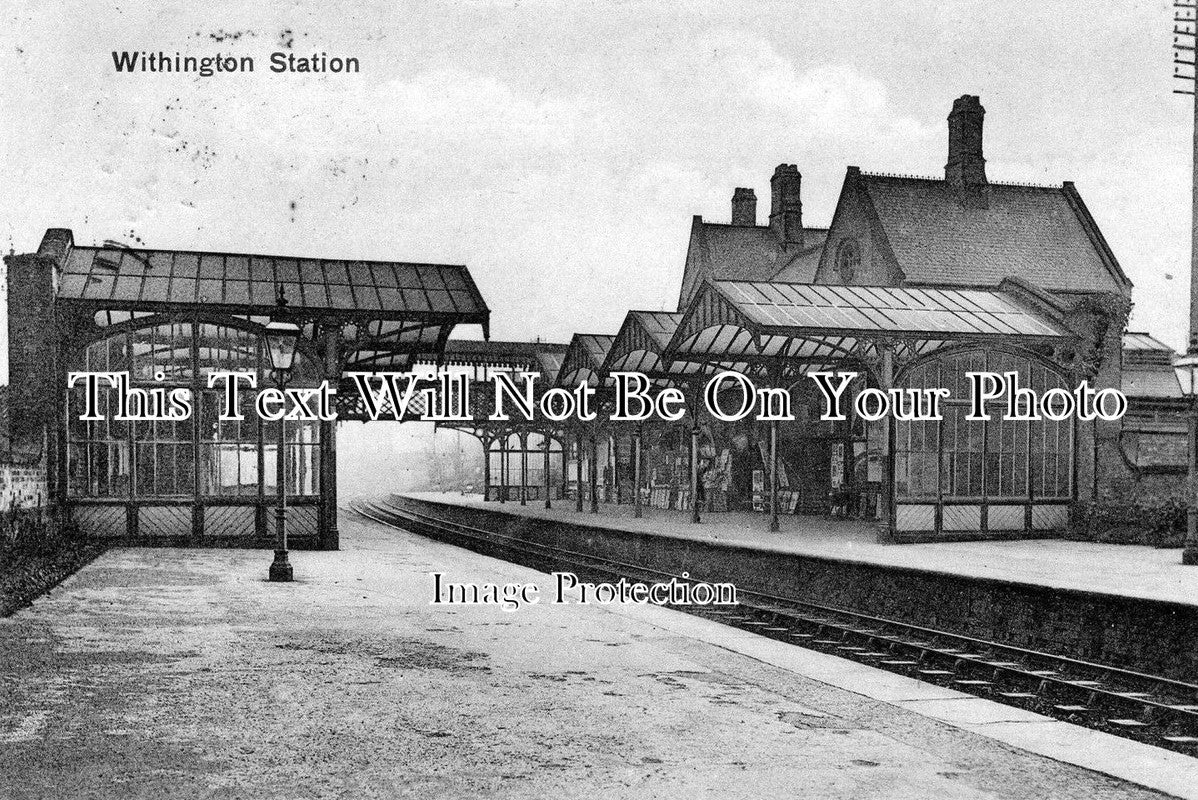 LA 1162 - Withington Railway Station, Lancashire c1907