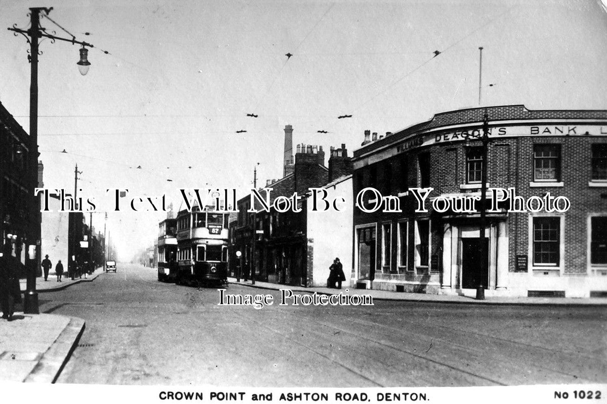 LA 1169 - Ashton Road, Denton, Manchester, Lancashire c1923