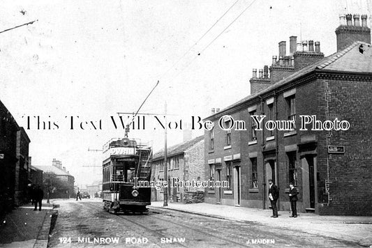 LA 1183 - Milnrow Road, Shaw, Oldham, Lancashire c1908