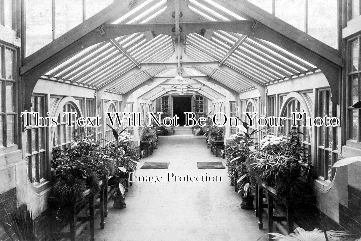 LA 1185 - Conservatory, Withington Hospital, Manchester, Lancashire c1906