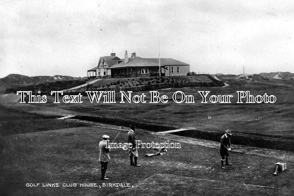 LA 1199 - Golf Links Club House, Birkdale, Southport, Lancashire c1912