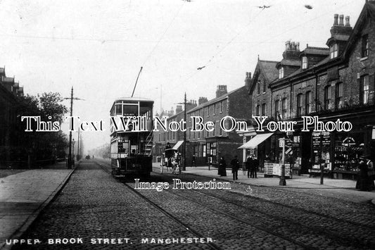 LA 1244 - Upper Brook Street, Manchester, Lancashire c1909