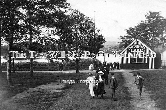 LA 1258 - Trafford Park Lake, Manchester, Lancashire c1910