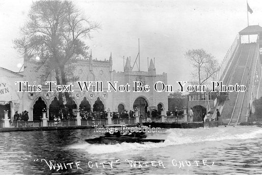 LA 1262 - Water Chute,Joy Town, White City, Manchester, Lancashire c1913