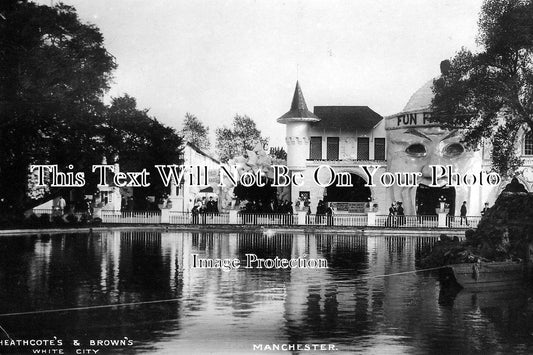 LA 1279 - Fun Factory Haunted House, The Lake, White City, Manchester, Lancashire c1907