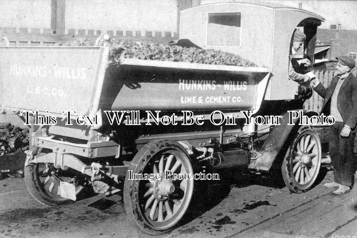 LA 1308 - Hunkins & Willis Lime & Cement Co Transport Lorry, Lancashire