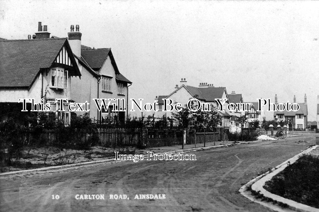 LA 1317 - Carlton Road & Chatsworth Road, Ainsdale, Southport, Lancashire c1922