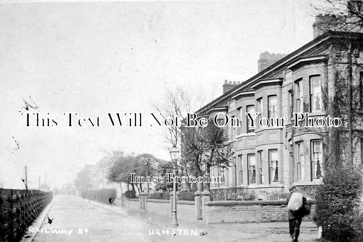 LA 1344 - Railway Road, Urmston, Manchester, Lancashire c1907