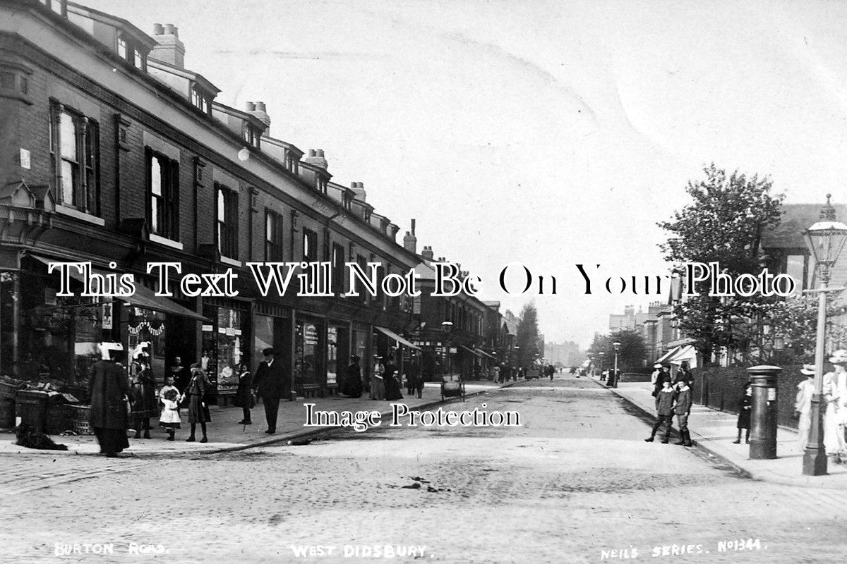 LA 1372 - Burton Road, West Didsbury, Manchester, Lancashire c1917