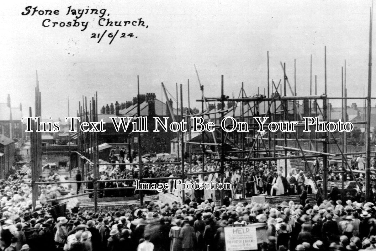 LA 1391 - Crosby Church Stone Laying, Lancashire