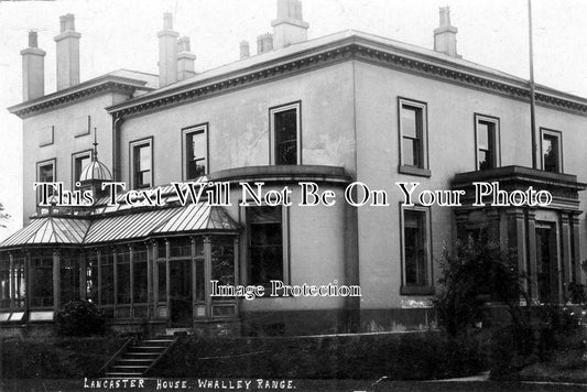 LA 1406 - Lancaster House, Whalley Range, Manchester, Lancashire c1907