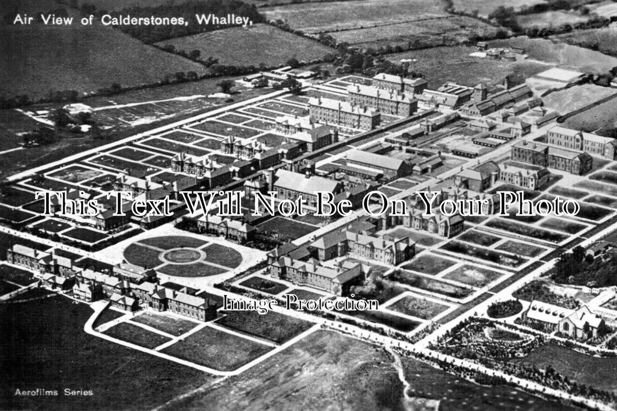 LA 1427 - Aerial View Of Calderstones, Whalley, Lancashire – JB Archive